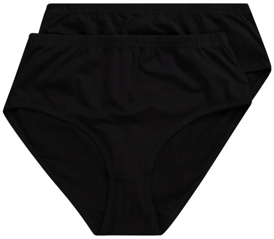 Ulla Popken 723498 Bragas pack de 2 Negro - Bragas - 