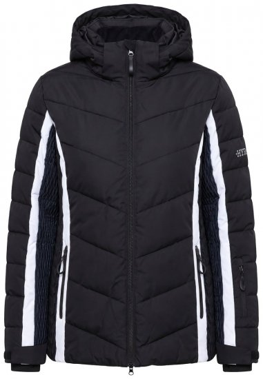 Ulla Popken 725348 Chaqueta de esquí acolchada Negro - Ropa de esquí - 