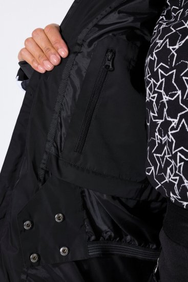 Ulla Popken 725348 Chaqueta de esquí acolchada Negro - Ropa de esquí - 