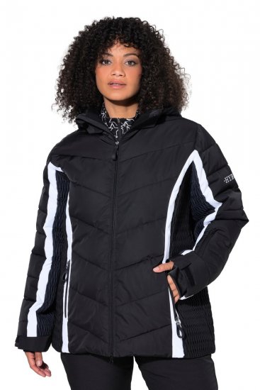 Ulla Popken 725348 Chaqueta de esquí acolchada Negro - Ropa de esquí - 