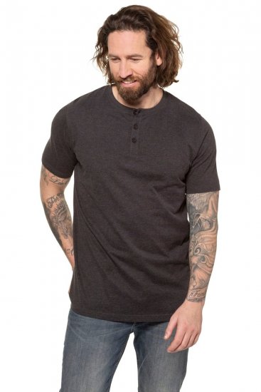 JP1880 726695 Camiseta Henley Gris oscuro - Camisetas - Camisetas - 2XL-14XL