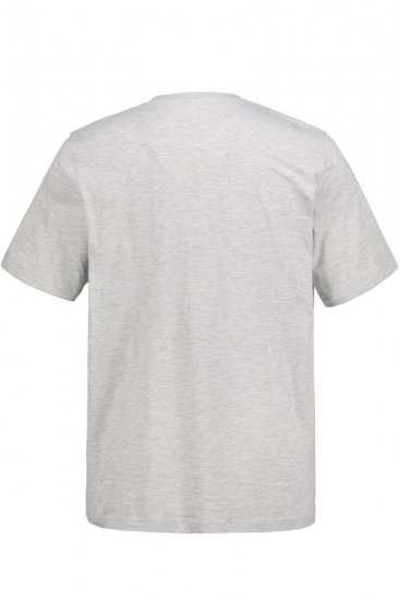 JP1880 726695 Camiseta Henley Gris jaspeado - Camisetas - Camisetas - 2XL-14XL