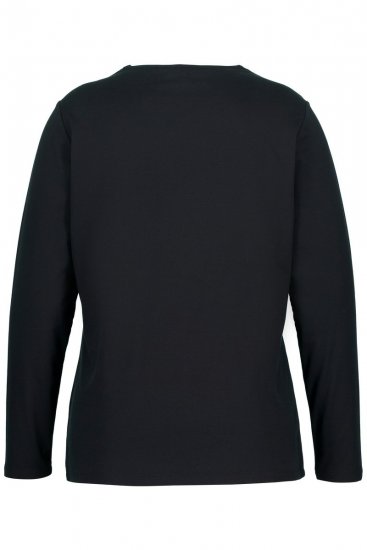 Ulla Popken 751623 Camiseta de esquí de secado rápido Negro - Ropa de esquí - 