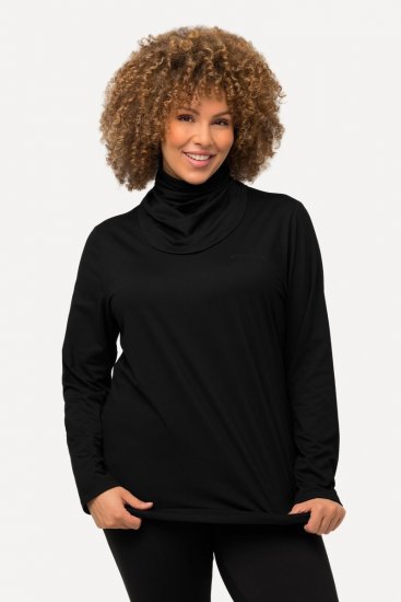 Ulla Popken 751623 Camiseta de esquí de secado rápido Negro - Ropa de esquí - 