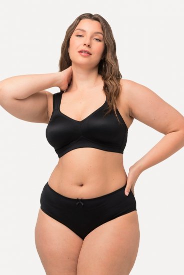 Ulla Popken 781658 Bragas pack de 2 Negro - Bragas - 