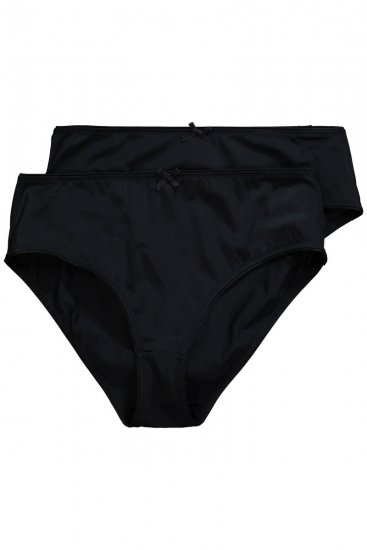 Ulla Popken 781658 Bragas pack de 2 Negro - Bragas - 
