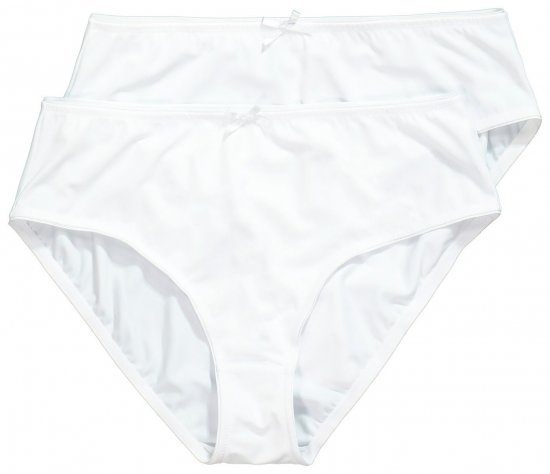 Ulla Popken 781658 Bragas pack de 2 Blanco - Bragas - 