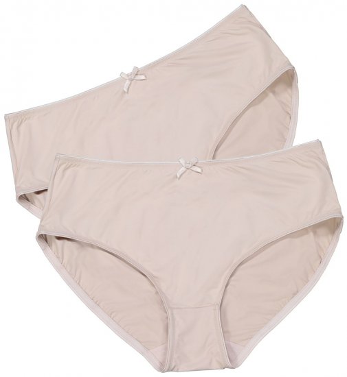 Ulla Popken 781658 Bragas pack de 2 Beige - Bragas - 
