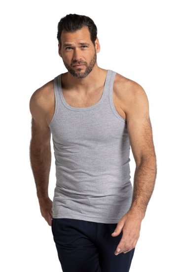 JP1880 782617 Camiseta interior de canalé Gris jaspeado - Ropa interior - Ropa interior 2XL-8XL