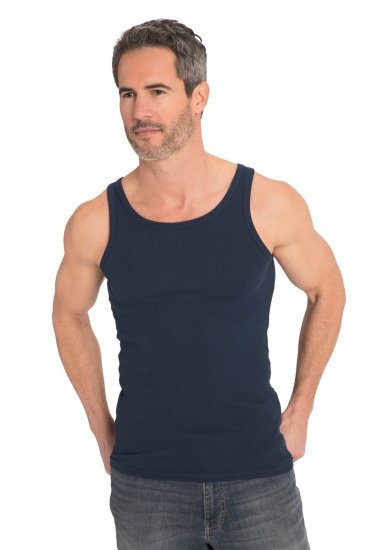 JP1880 782617 Camiseta interior de canalé Azul noche - Ropa interior - Ropa interior 2XL-8XL