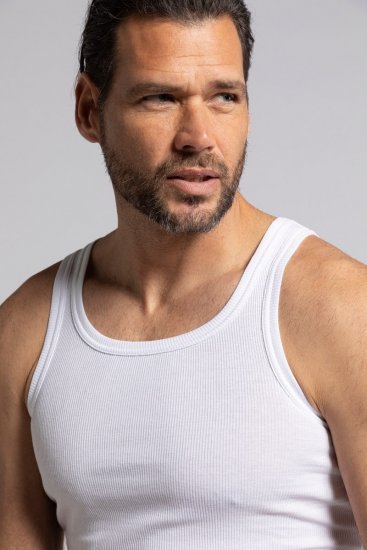 JP1880 782617 Camiseta interior de canalé Blanco - Ropa interior - Ropa interior 2XL-8XL