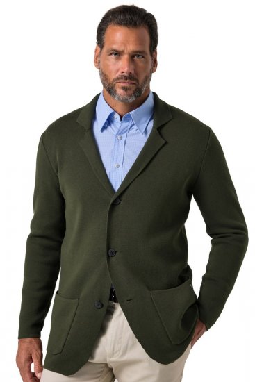 JP1880 Milano Flexnamic Blazer de punto Oliva oscuro - Trajes - Trajes 2XL-8XL