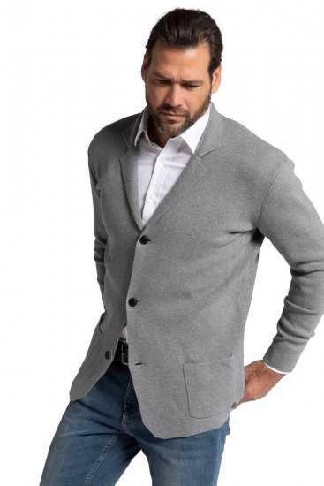 JP1880 Milano Flexnamic Blazer de punto Gris jaspeado - Trajes - Trajes 2XL-8XL