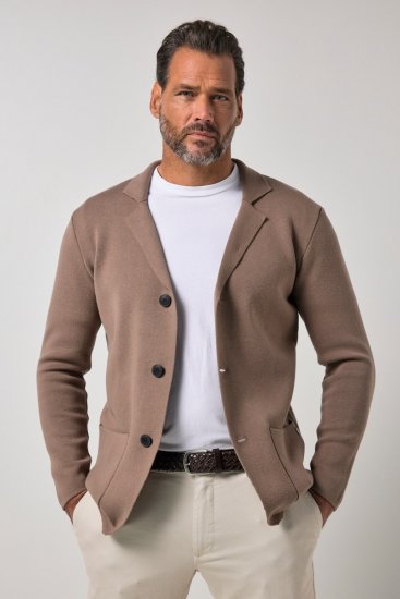 JP1880 Milano Flexnamic Blazer de punto Marrón nuez - Trajes - Trajes 2XL-8XL