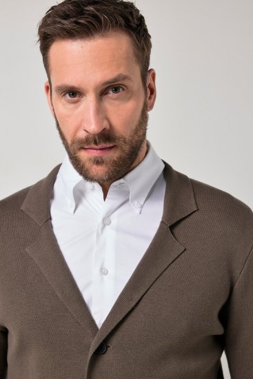 JP1880 Milano Flexnamic Blazer de punto Marrón caqui - Trajes - Trajes 2XL-8XL