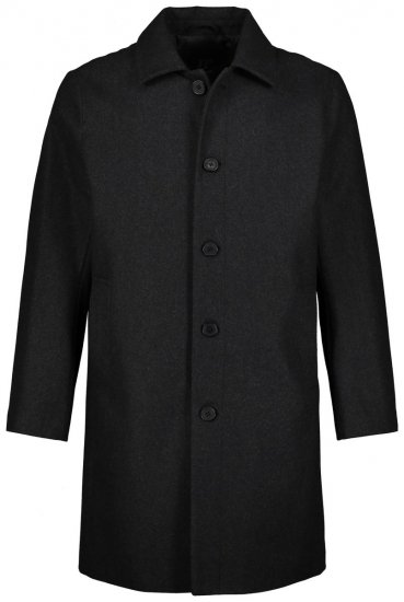 JP1880 795116 Abrigo repelente al agua de lana mixta Antracita TALL - TALL chaquetas - Chaquetas TALL para hombre alto