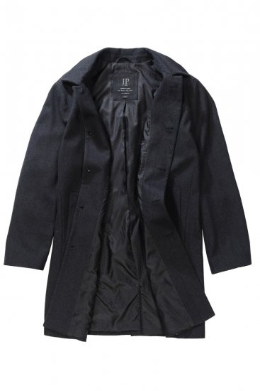 JP1880 795116 Abrigo repelente al agua de lana mixta Antracita TALL - TALL chaquetas - Chaquetas TALL para hombre alto