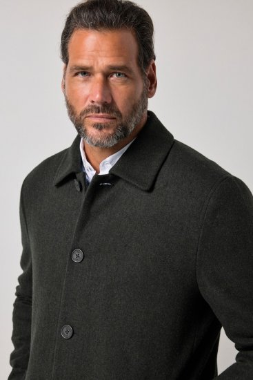 JP1880 795116 Repelente al agua Abrigo de lana Verde oliva - Chaquetas - Chaquetas Tallas Grandes 2XL-8XL