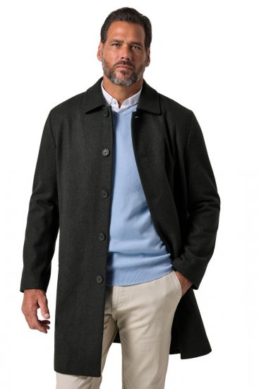 JP1880 795116 Repelente al agua Abrigo de lana Verde oliva - Chaquetas - Chaquetas Tallas Grandes 2XL-8XL