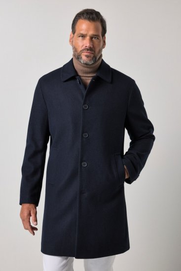 JP1880 795116 Repelente al agua Abrigo de lana Azul marino - Chaquetas - Chaquetas Tallas Grandes 2XL-8XL