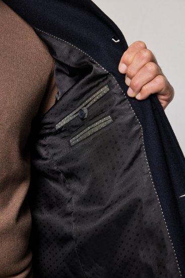 JP1880 795116 Repelente al agua Abrigo de lana Azul marino - Chaquetas - Chaquetas Tallas Grandes 2XL-8XL