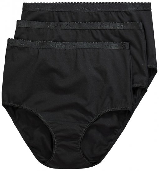 Ulla Popken 795269 Bragas pack de 3 Negro - Bragas - 