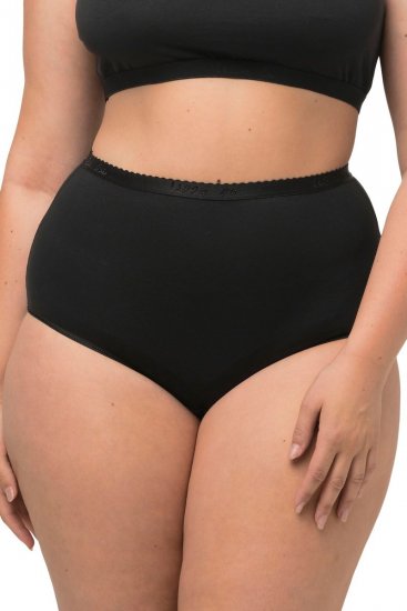 Ulla Popken 795269 Bragas pack de 3 Negro - Bragas - 