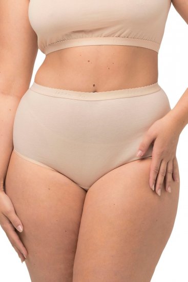Ulla Popken 795269 Bragas de talle alto pack de 3 Blanco roto - Bragas - 