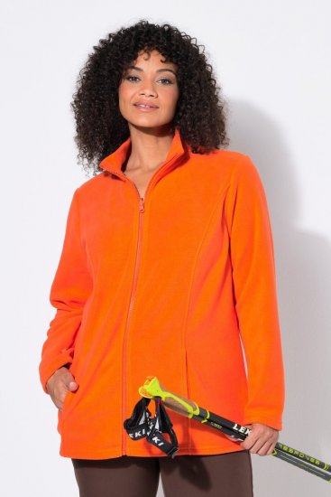 Ulla Popken 796970 Chaqueta polar ligera Rojo anaranjado - Ropa de lana - 