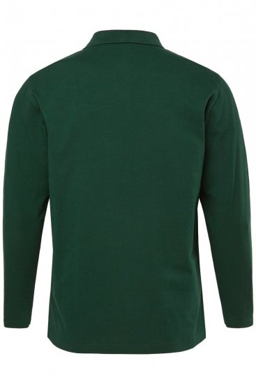 JP1880 Polo Shirt Long Sleeve Pique Dark Green - Polos - Polos 2XL-8XL