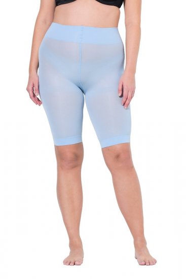 Ulla Popken 799278 Pantalón corto antirrozaduras Azul claro - Culotes antirozaduras - 
