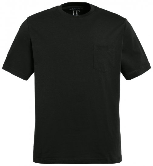 JP1880 799997 Camiseta con bolsillo en el pecho Negro - Camisetas - Camisetas - 2XL-14XL