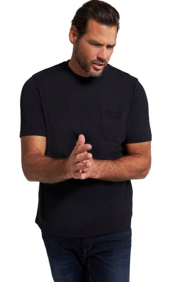 JP1880 799997 Camiseta con bolsillo en el pecho Negro - Camisetas - Camisetas - 2XL-14XL