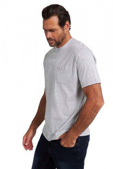 JP1880 799997 Camiseta con bolsillo en el pecho Gris jaspeado - Camisetas - Camisetas - 2XL-14XL