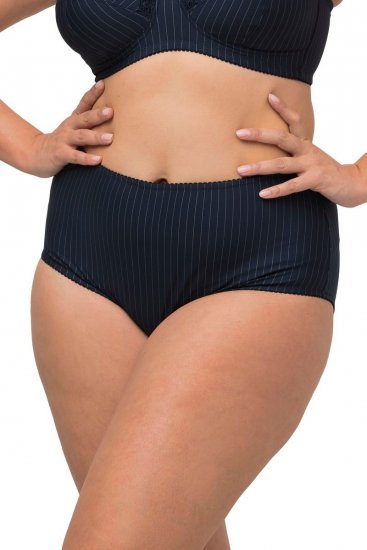 Ulla Popken 800279 Bragas de rayas pack de 2 Azul marino - Bragas - 