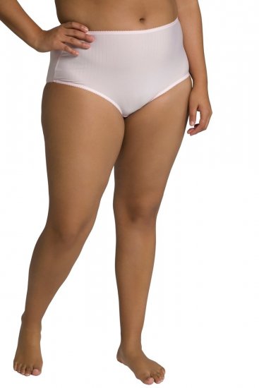 Ulla Popken 800279 Bragas de rayas pack de 2 Rosa - Bragas - 