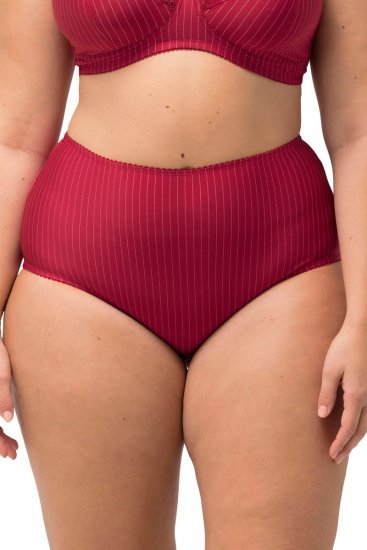 Ulla Popken 800279 Bragas de rayas pack de 2 Burdeos - Bragas - 