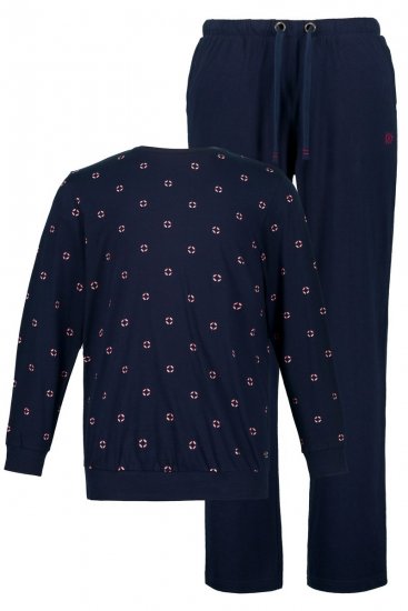 JP1880 Two-piece Pyjamas Long Sleeve and Long Trousers Navy - Ropa interior - Ropa interior 2XL-8XL