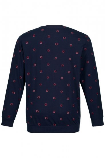 JP1880 Two-piece Pyjamas Long Sleeve and Long Trousers Navy - Ropa interior - Ropa interior 2XL-8XL