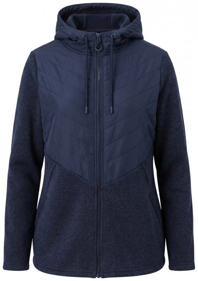 Ulla Popken 800400 Chaqueta forrada de forro polar Azul marino - Ropa de lana - 