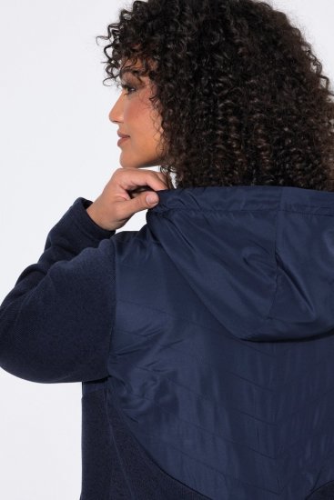 Ulla Popken 800400 Chaqueta forrada de forro polar Azul marino - Ropa de lana - 
