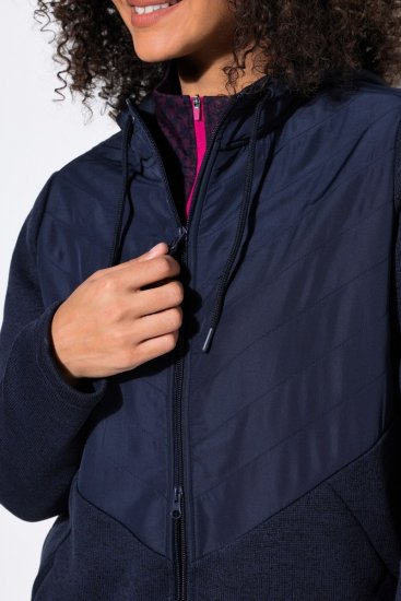 Ulla Popken 800400 Chaqueta forrada de forro polar Azul marino - Ropa de lana - 