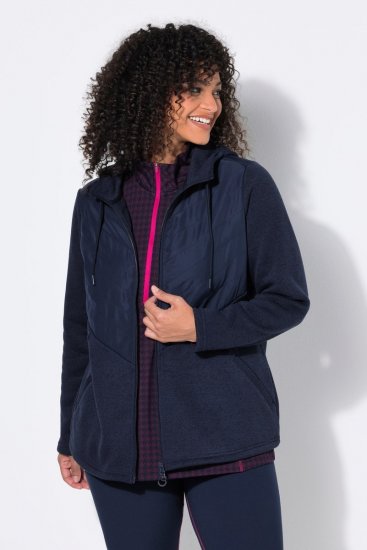 Ulla Popken 800400 Chaqueta forrada de forro polar Azul marino - Ropa de lana - 