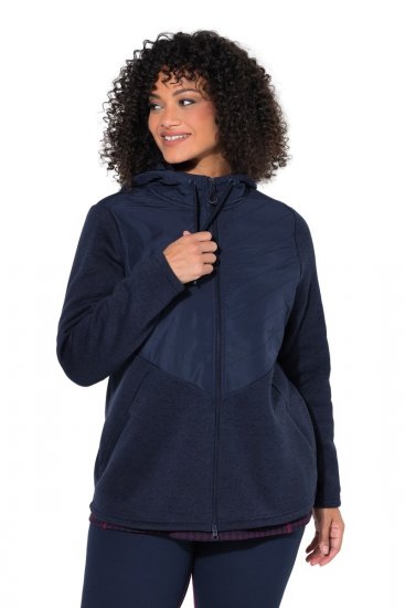 Ulla Popken 800400 Chaqueta forrada de forro polar Azul marino - Ropa de lana - 