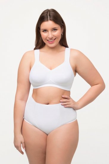 Ulla Popken 800498 Braga moldeadora de talle alto Blanco - Ropa moldeadora - 