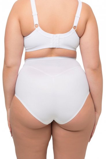 Ulla Popken 800498 Braga moldeadora de talle alto Blanco - Ropa moldeadora - 