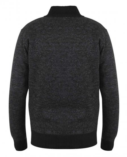 D555 Cavendish Black Jumper With Bonded Fleece Lining And Pocket - Sudaderas - Sudaderas 2XL-12XL