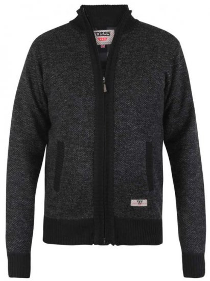 D555 Cavendish Black Jumper With Bonded Fleece Lining And Pocket - Sudaderas - Sudaderas 2XL-12XL