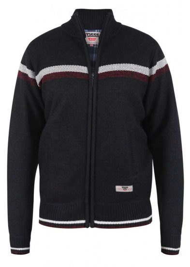 D555 Dennington Navy Jumper With Bonded Fleece Lining And Pocket - Sudaderas - Sudaderas 2XL-12XL