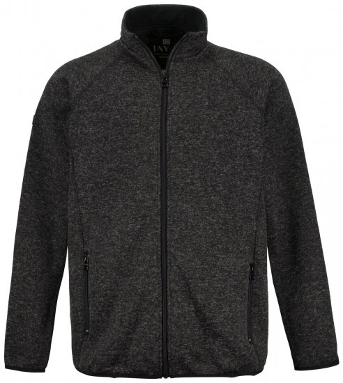 Jay-Pi 802394 Chaqueta polar de punto Negro - Chaquetas - Chaquetas Tallas Grandes 2XL-8XL